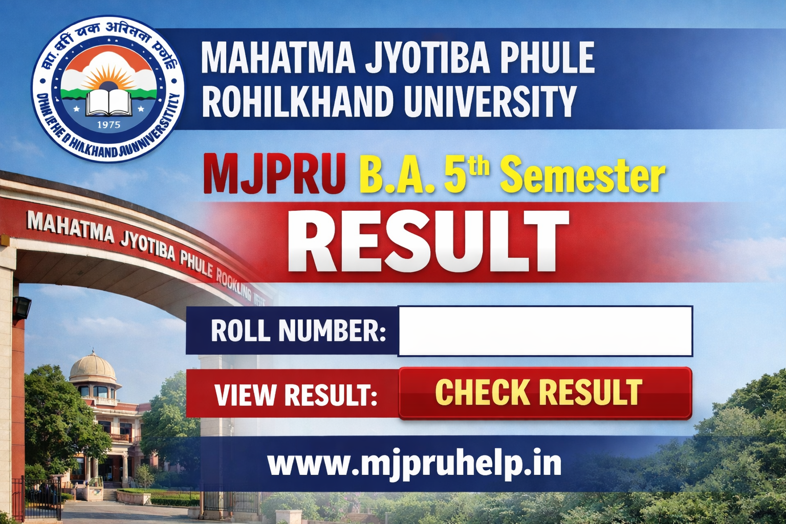 Mjpru BA 5th semester result